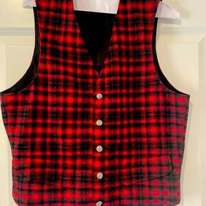 Vintage Pendleton wool button vest waistcoat